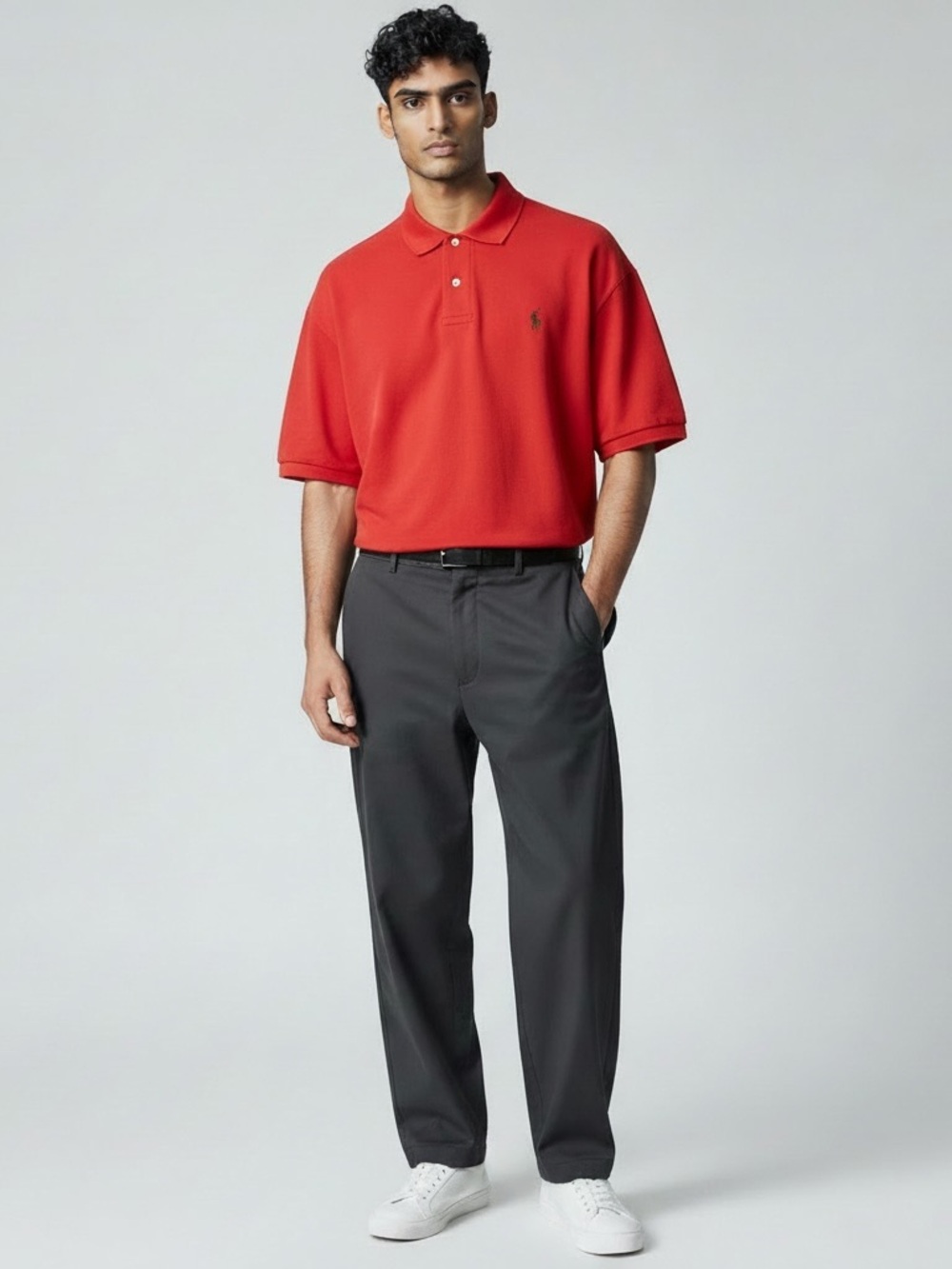 POLO RALPH LAUREN Men’s Soft Touch Pima Cotton Polo Shirt Red Size 2LT NEW